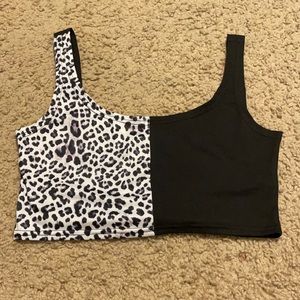 Cute cheetah crop top